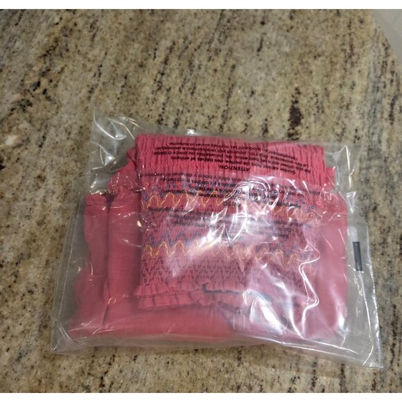 Lane Bryant Smocked Pink Classic Square Neck Embroidered Tank Top - Size 18 - Picture 12 of 12